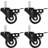 vidaXL 8 pcs Swivel Casters with Brakes 50 mm