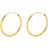 Pernille Corydon Mini Plain Hoops - Gold