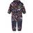 Name It Girl's Flower Overalls - Dark Sapphire