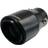 Simoni Racing Exhaust Tip Round Angled Stainless Steel Black 90x150mm Mounting 39->64mm SR TRX108N