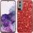 MTP Products Samsung Galaxy S21 FE 5G Glitter Series Hybrid Cover Rød