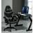 MCC GREY Swivel Gaming Chair Faux Leather Desk Tilt Chair A Grey