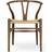 Carl Hansen & Søn CH24 Oak Smoked/Natural Wicker Esszimmerstuhl 76cm