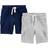 Simple Kid's Knit Shorts 2-pack - Navy/Grey