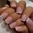 Shein Short Square With French Tip Press On Nails - White