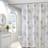 Shein 1pc PEVA Shower Curtain, Modern Leaf Pattern