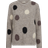 Freequent Louisa Sweater With Dotted Pattern - Black/Brown