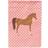 Caroline's Treasures Arabian Horse Check Flag 27.9x39.4cm