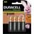 Duracell Rechargeable AA 1300mAh Batteries Compatible 4-pack Black/Gold