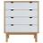 vidaXL Otta Brown/White Kommode 76.5x90cm