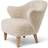 Audo Copenhagen Ingeborg with Footstool Sheepskin Moonlight Lounge Chair 76cm 2pcs