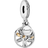 Pandora Sparkling Family Tree Dangle Charm - Silver/Gold/Transparent