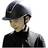 HKM Lady Shield Wide Peak Riding Hat - Black/Silver