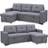 More4Homes Newport Fabric Corner Large 3 Sofa 3 Seater