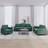 vidaXL Accent Couch Sectional Dark Green Sofa 3 personers