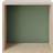 Muuto Mini Stacked 2.0 Medium Oak/Dusty Green Vägghylla 33.2cm