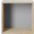 Muuto Mini Stacked 2.0 Medium Oak/Light Grey Wall Shelf 33.2cm