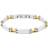 Lotus Cab Style Bracelet - Silver/Gold
