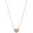 Michael Kors Love Necklace - Rose Gold/Transparent