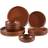 Creatable Uno Brown Dinner Set 12pcs