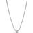 Pandora Triple Stone Heart Collier Necklace - Silver/Transparent