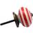 Nicola Spring Round Ceramic Cabinet Knobs Red 24pcs