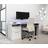 Flair Power Z Gaming Desk White - White