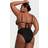 Victoria's Secret Swim Shine Strap High-Waist Cheeky Bikini Bottom, Black, Women's Bottoms Victoria's Secret