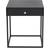 Marton Black Bedside Table 41x43cm