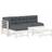 vidaXL 3186068 Loungeset, 1 Bord inkl. 3 Soffor