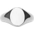IX Studios Mini Oval Signet Ring - Silver