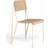 Hay Petit Standard Matt Lacquered Oak/Pearl White Steel Kitchen Chair 83cm