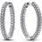 Pandora Timeless Hoop Earrings - Silver/Transparent