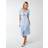 Blue Vanilla Milkmaid Cut Out Midi Dress Light