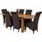 Modern Furniture Direct Richmond Solid Oak Dining Set 78x220cm 7pcs