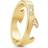 Georg Jensen Fusion 18ct Yellow Gold Diamond Pave End Ring AB