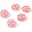 Hemline Hot Pink Novelty Flower Button 5 Pack