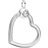 Pandora Moments Heart Charm Pendant - Silver