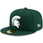 New Era Green Michigan State Spartans Primary Team Logo Basic 59FIFTY Fitted Hat Men's