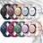 Shein 10 Packs Band Compatible With Samsung Galaxy Watch 4 40mm 44mm 5 Pro 45mm