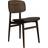 Norr11 NY11 Dark Smoked Oak/Ultra Black Kitchen Chair 78cm