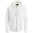 Jack & Jones Star Plain Hoodie With Zipper - White/Cloud Dancer