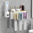 Shein A Set Of Toothbrush Storage Rack With 3 Cups And 1 Toothpaste Dispenser Home Bathroom Decor Summer Back To School
