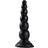 Dream Toys Beaded Black Anal Dildo with Suction Cup Base 6.5 Inch