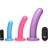 XR Brands Triple Peg 28x Vibrating Silicone Dildo Set