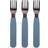 Filibabba Silicone Forks 3-pack Powder Blue