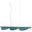 Flos Almendra Linear S3 Bay Blue Metallized Pendellampa 128.6cm