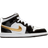 NIKE Air Jordan 1 Mid SE PS - Black/White/Metallic Gold