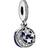 Pandora Moon & Sky Dangle Charm - Silver/Blue/Transparent