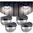QASIMOF Solar Fence Lights,Garden Lights Outdoor,Decorative Lights Wall Flush Light 9cm